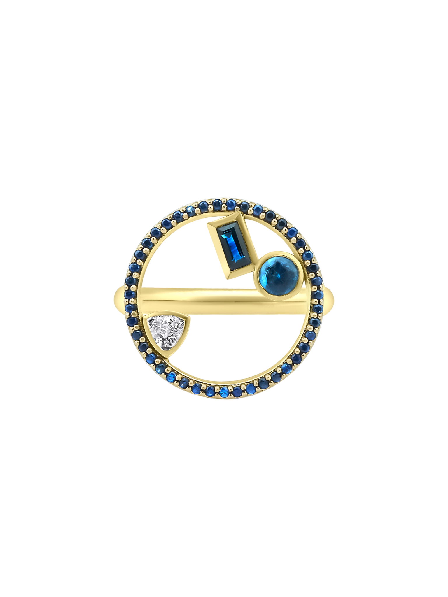 Project 2020 ring with sapphires